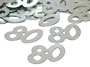 Silver Number 80 Confetti